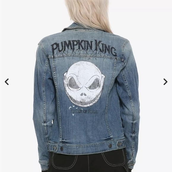 Disney Jackets & Blazers - Disney The Night Before Christmas Denim jacket Halloween